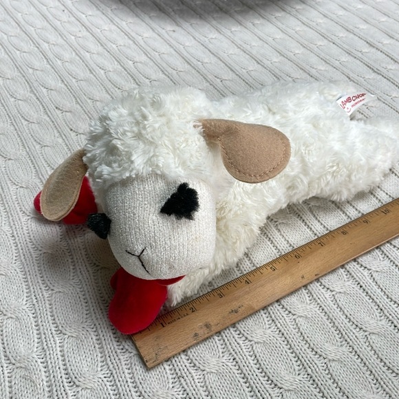 Lamb Chop Dog Medium Stuffed Toy Plush Aurora World cream red tan black 2012 - Picture 2 of 11